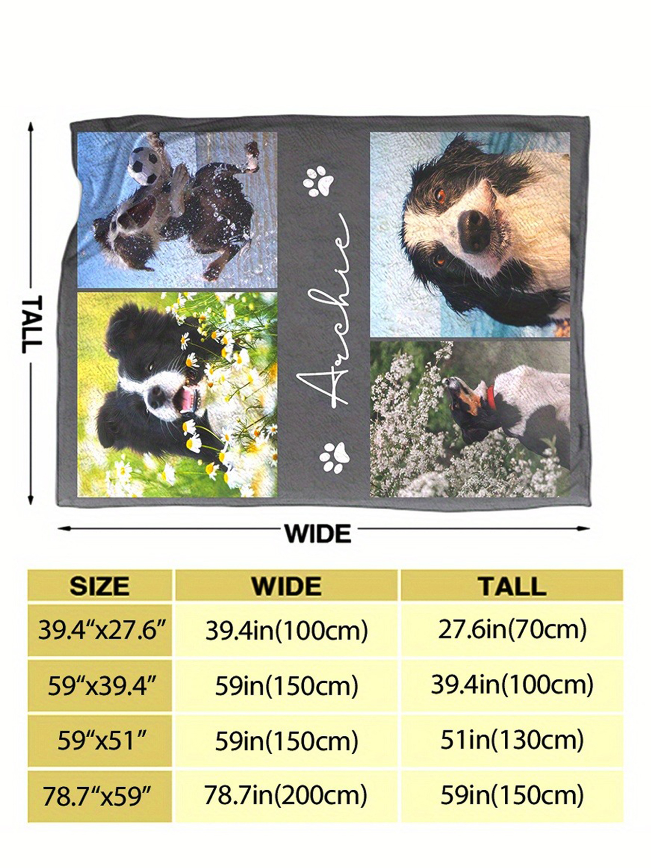 Custom Pet Memory Flannel Blanket